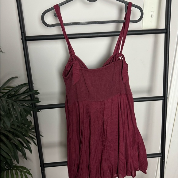 NWOT INTIMATELY By Free People Not A Chance Corset Mini Slip In Wild Garnet S - Picture 5 of 6